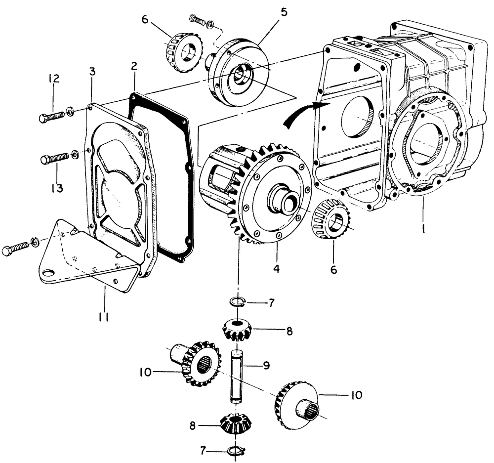 Transm-Diff-W/O Rear Pto And 3 Pnt Hitch-Sn 720000 Up Diagram and Parts List for 1914 145986100-145986399-146986100-146986399 Cub Cadet Lawn Tractor